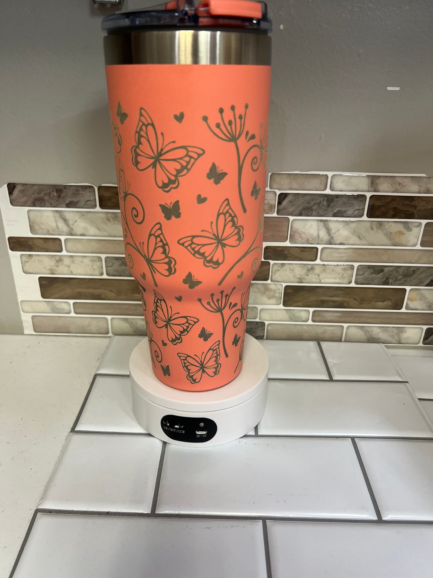 Fly Free Butterfly 40oz Tumbler