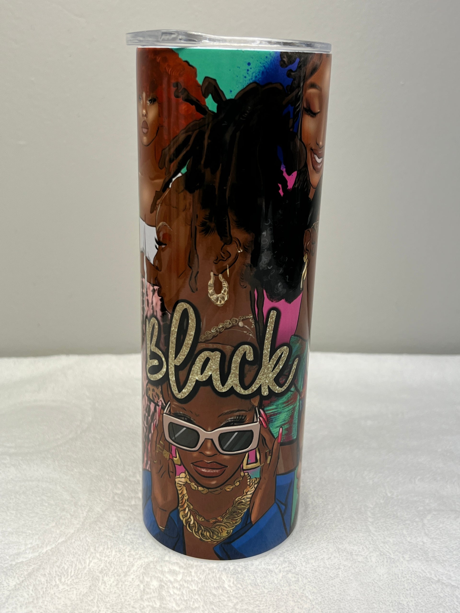 Black Girl Magic Personalized Stainless Steel Tumbler