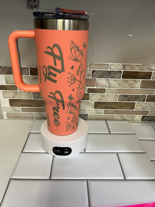 Fly Free Butterfly 40oz Tumbler