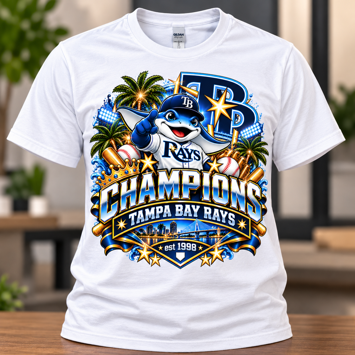 TAMPA BAY RAYS CHAMPION TSHIRT